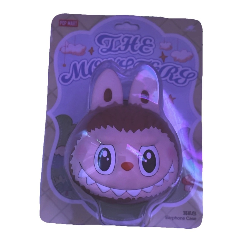 100% AUTHENTIC  Labubu Monsters Originals Brown Silicone Earphone Bag (SEALED)